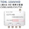 TON-104VHD 1進4出 HD影像...