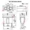 2025 2極插座 推入式H型 AC電源插座圓扁通用