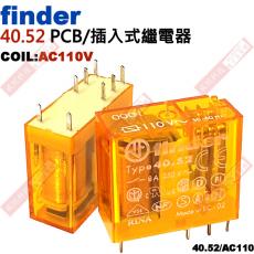 40.52 FINDER PCB/插入式繼電器 COIL:AC110V 40.52/AC110