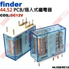 44.52 FINDER PCB/插入式繼電器 COIL:DC12V 44.52S/DC12