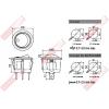 R13-112A SCI圓型2P2段洛克開關 16A125VAC / 10A250VAC