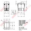 51911 Everel SX82 洛克開關4P2段ON-OFF孔徑30x22mm 20A125VAC/16A250VAC