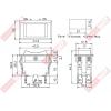 5199B 車用洛克開關6P2段 ON-ON 15A12VDC/10A24VDC