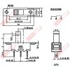 5062 小型滑動開關3P2段 ON-ON 1A250VAC