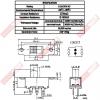 5063 小型滑動開關6P2段 ON-ON 0.5A50VAC