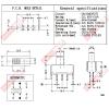 5067 小型插板式滑動開關6P2段 ON-ON 0.5A50VDC