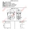 5083CWR DC12V帶燈開關4P2段 ON-OFF 15A12VDC