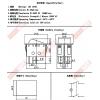 5083CWR DC12V帶燈開關4P2段 ON-OFF 15A12VDC