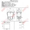 5134R AC110V 6P連體帶燈開關3Px2 2段ON-OFF 20A125VAC/15A250VAC/T120