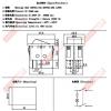 5083AWR AC110V帶燈開關4P2段ON-OFF 20A125VAC/15A250VAC