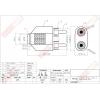 1115 影音轉接頭 3.5立體音母座轉2RCA公頭