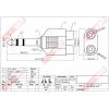 1109 影音轉接頭 6.3立體音公頭轉2RCA母座