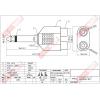 1108 影音轉接頭 6.3單音公頭轉2RCA母座