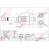 1338 影音轉接頭 6.3單音公頭轉2RCA母座鍍金