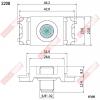 2208 RF連接器 電視插座(雙母)壁內天線座