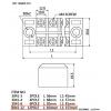 3041-12 固定式端子台25A(附保護蓋) 12P