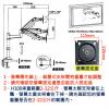 NB H100 黑色 桌上型氣壓式夾桌穿孔兩用型液晶螢幕手臂架 22