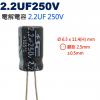 2.2UF250V 電解電容 2.2UF 250V