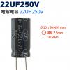 22UF250V 電解電容 22UF 250V