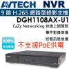AVTECH 陞泰 DGH1108AX-U1 9路NVR網路型錄影主機 不含硬碟 保固一年