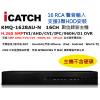 (支援3硬碟16路聲音輸入) ICATCH 可取 KMQ-1628AU-N 16CH 數位錄影主機 H.265 DVR 不含硬碟