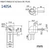 1405A DC電源轉換頭 DC轉換頭0.7孔DC頭(Ø2.5xØ0.7mm)