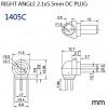 1405C DC電源轉換頭 DC轉換頭2.1孔DC頭(Ø5.5xØ2.1mm)