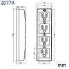 2077A 四孔附接地電源座檢驗 15A 125VAC