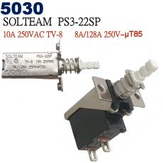 5030 SOLTEAM PS3-22SP 電源用有段式2P按式開關 
